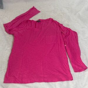 Express Fuchsia Long Sleeve Tee